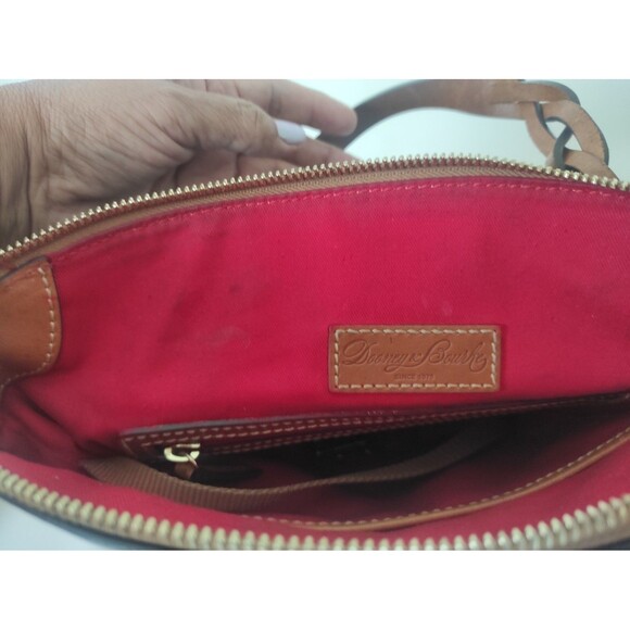 Dooney & Bourke Black Smooth Wexford Leather Heidi Small Satchel Crossbody - Picture 13 of 16